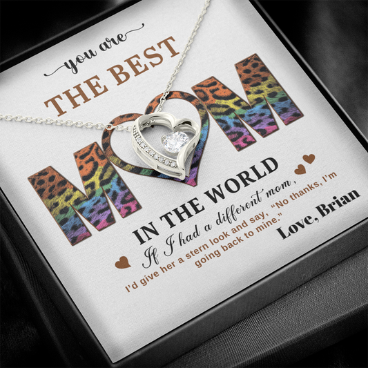 You Are The Best Mom - In The World - Forever Love Necklace Gift Set