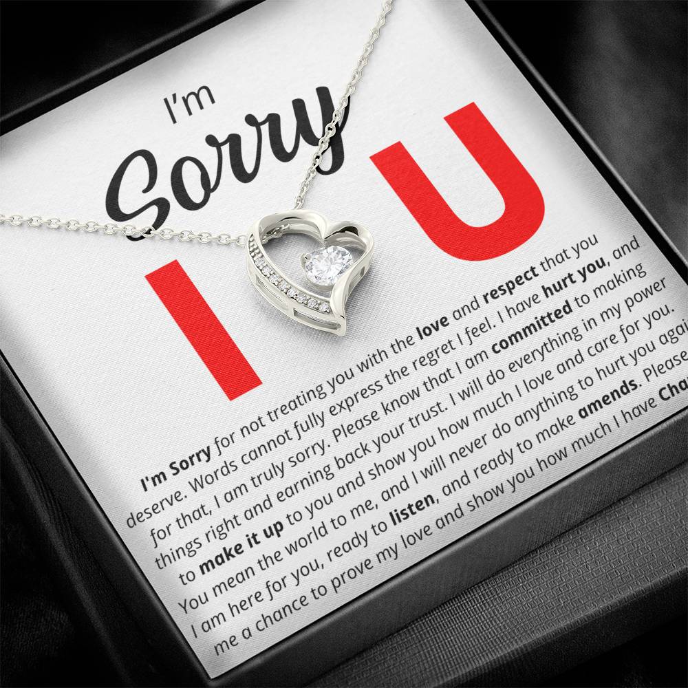 I'm Sorry - I Love You - Forever Love Necklace