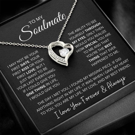 To My Soulmate | "My Life, My Love & My Best Friend" | Forever love Necklace