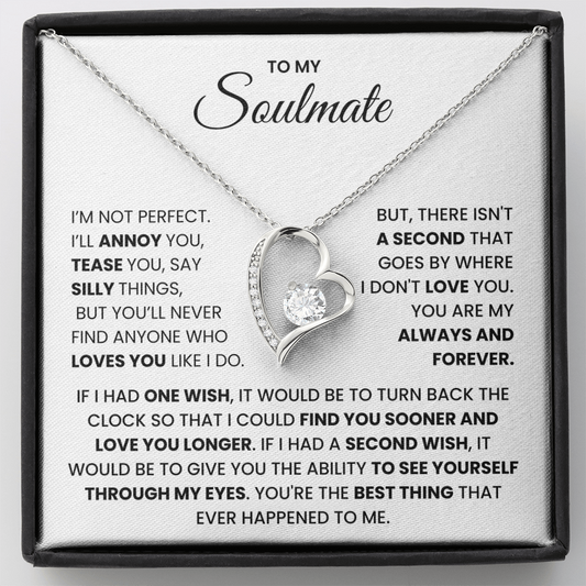 To My Soulmate - Forever Love Necklace Gift Set CFG444