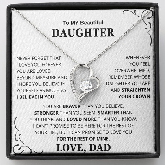 To My Daughter – Love You Forever Necklace