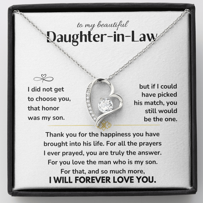 To My Daughter-In-Law - Forever Love Gift Set