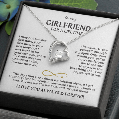 To My Girlfriend – Forever Love Necklace Gift Set