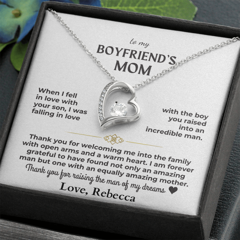 To My Boyfriend's Mom - Forever Love Gift Set Personalized
