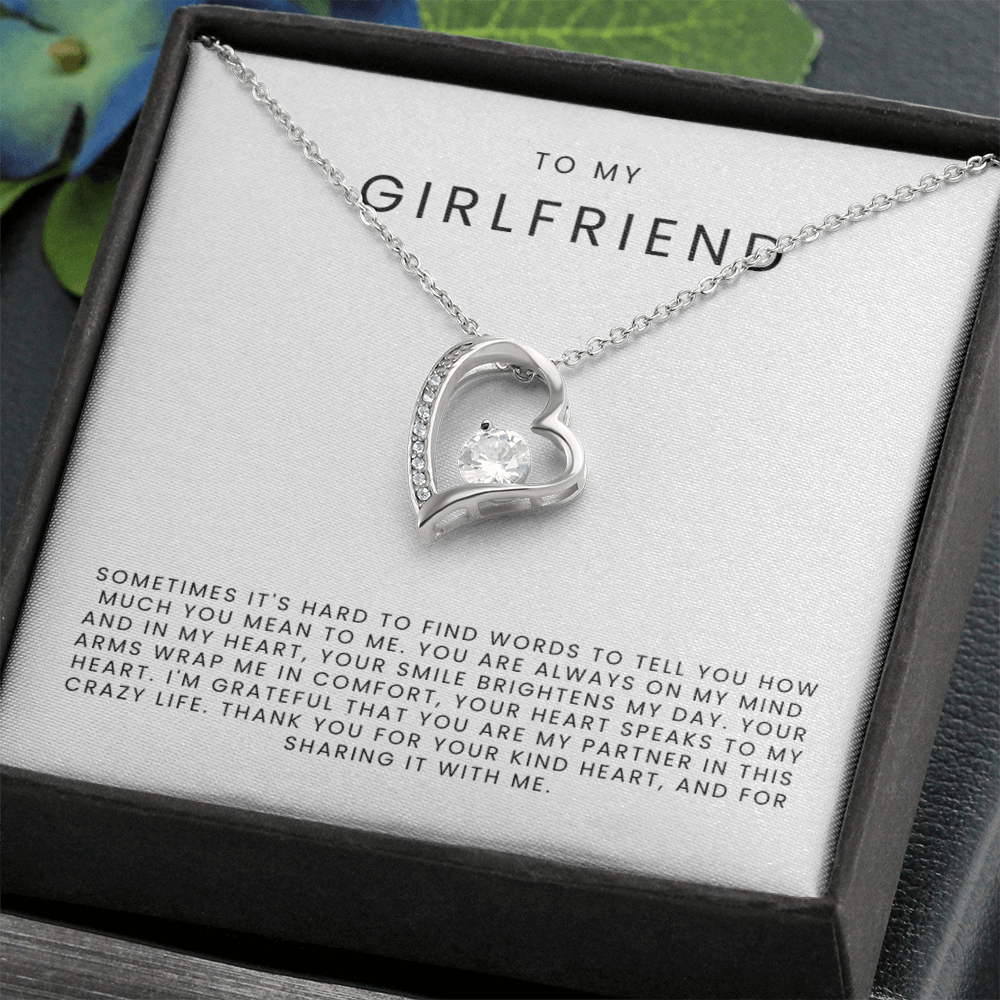 To My Girlfriend Necklace - Forever Love Necklace Gift Set