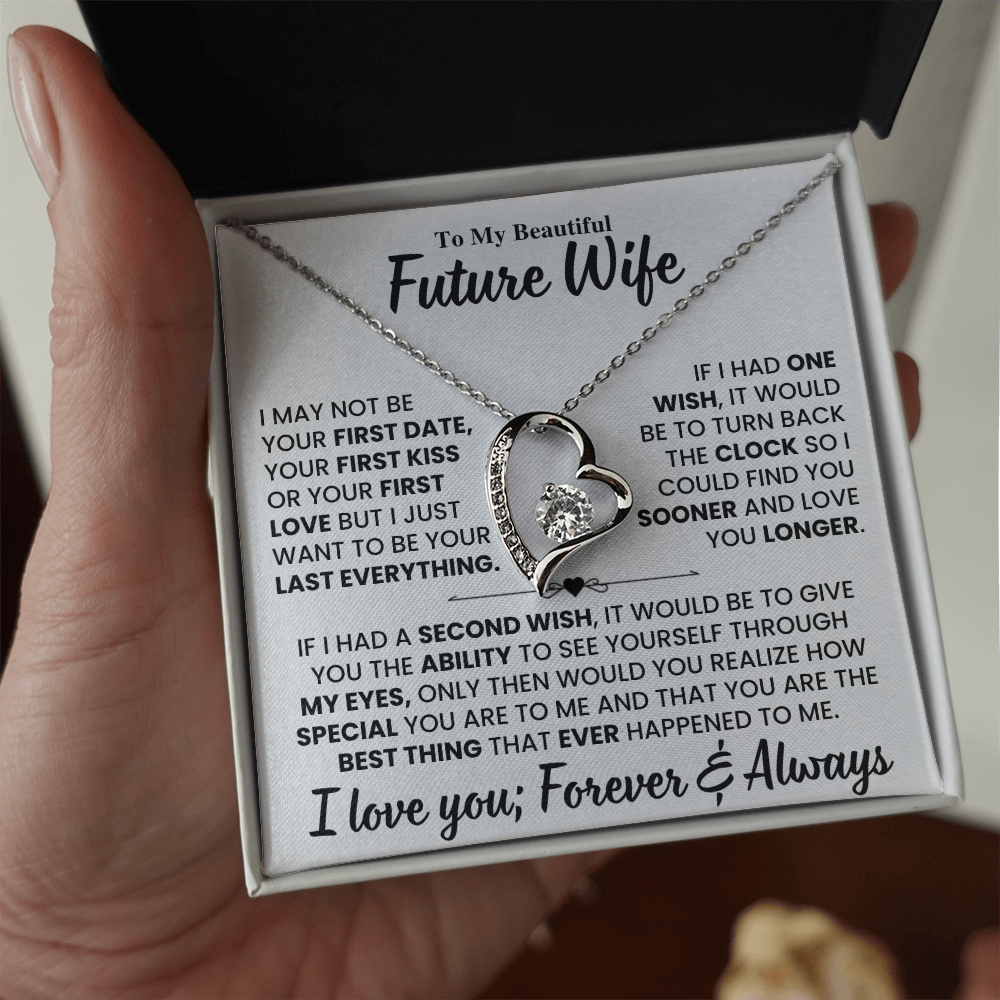 Future Wife Gift, "Best Thing That Ever Happened To me" Heart Necklace