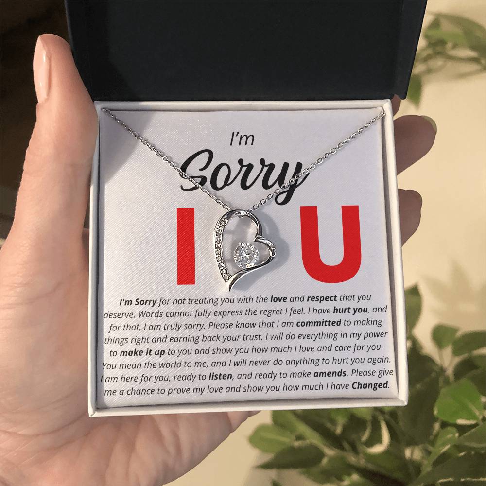 I'm Sorry - I Love You - Forever Love Necklace