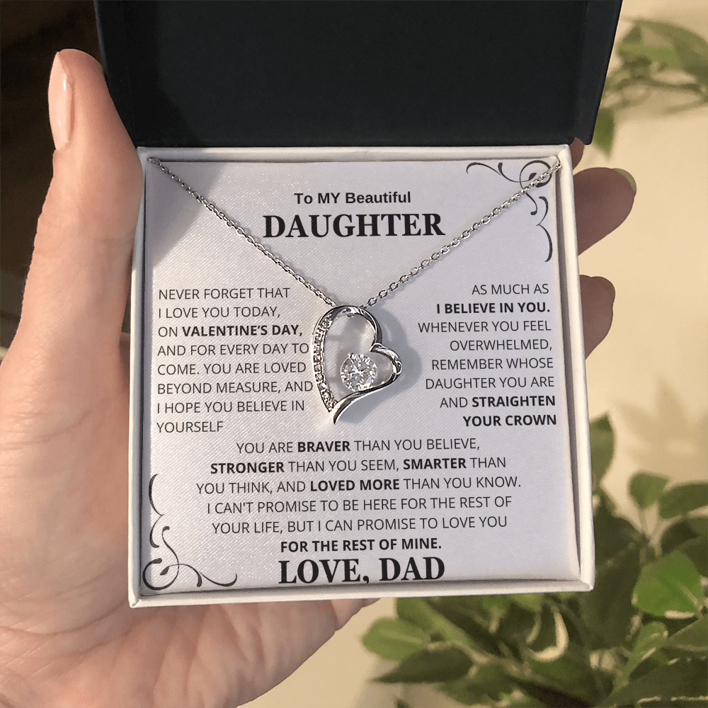 To My Daughter – Love You Forever Necklace Gift