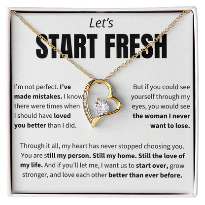 Let's Start Fresh - Forever Love Necklace