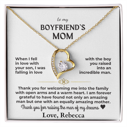 To My Boyfriend's Mom - Forever Love Gift Set Personalized