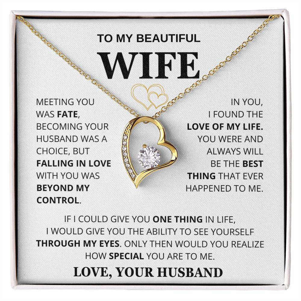 Husband to Wife "Meeting You Was Fate" Necklace