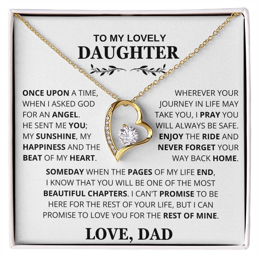 To My Lovely Daughter - Once Upon A time, When I Asked God For An Angel