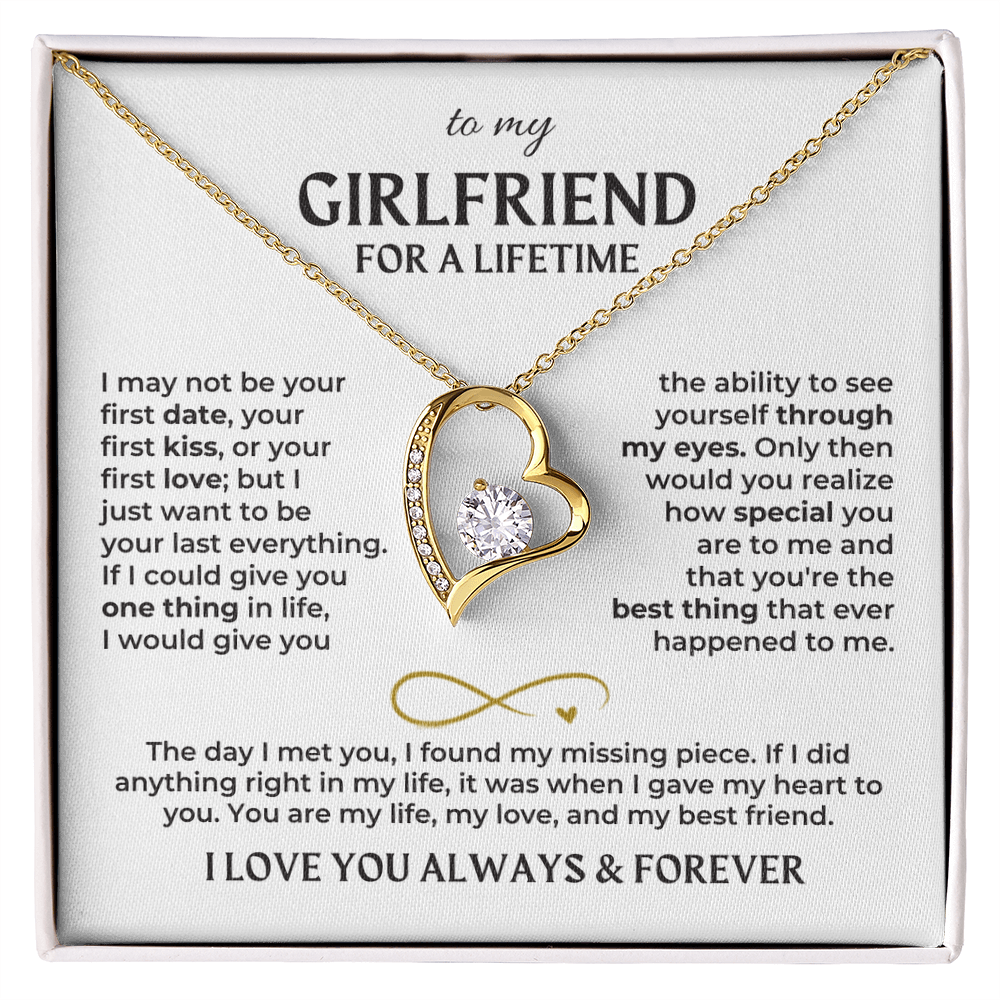 To My Girlfriend – Forever Love Necklace Gift Set