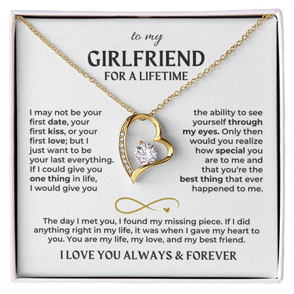 To My Girlfriend – Forever Love Necklace Gift Set