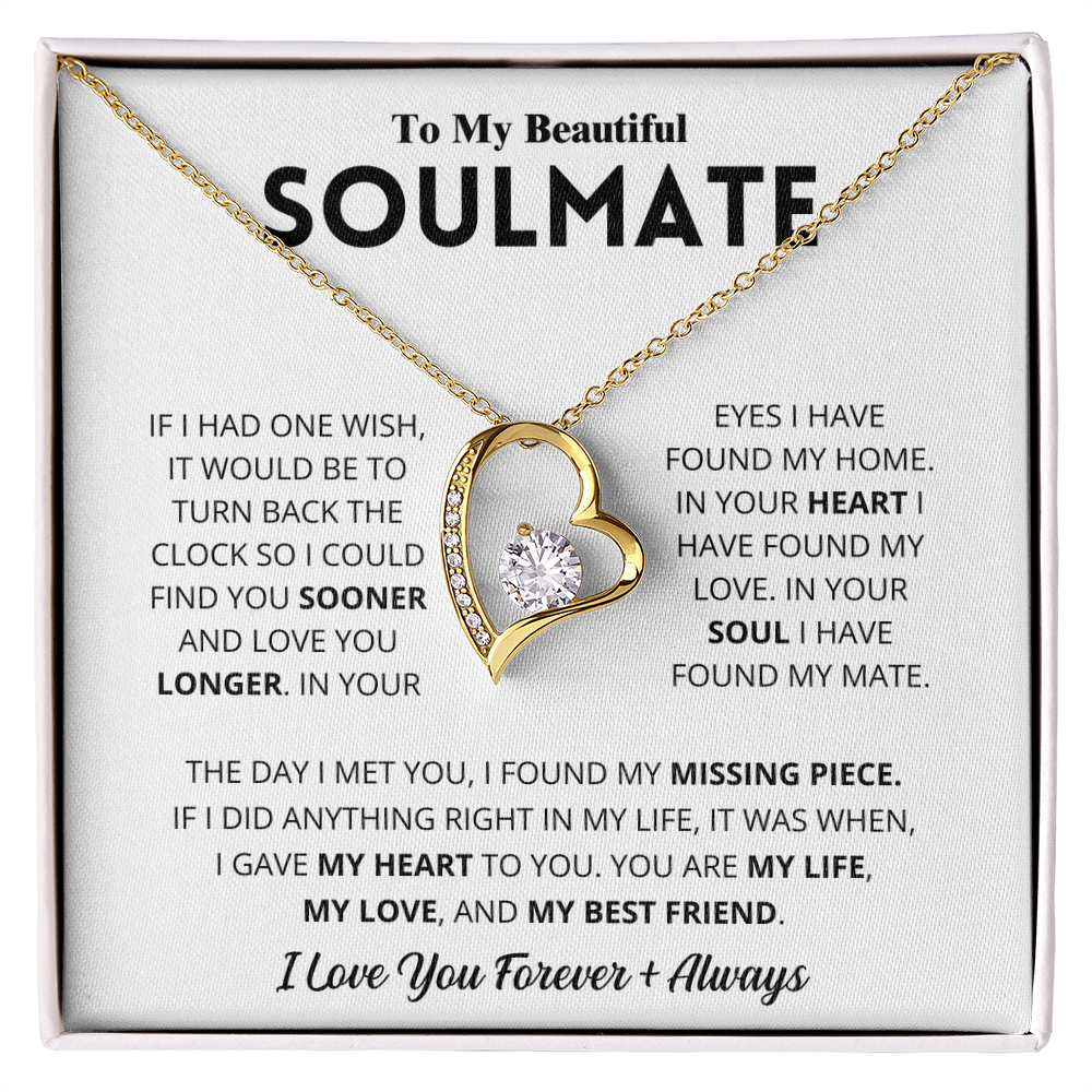To My Beautiful Soulmate Necklace