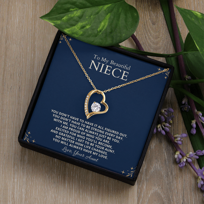 To My Beautifual Niece - Forever Love Necklace Gift Set