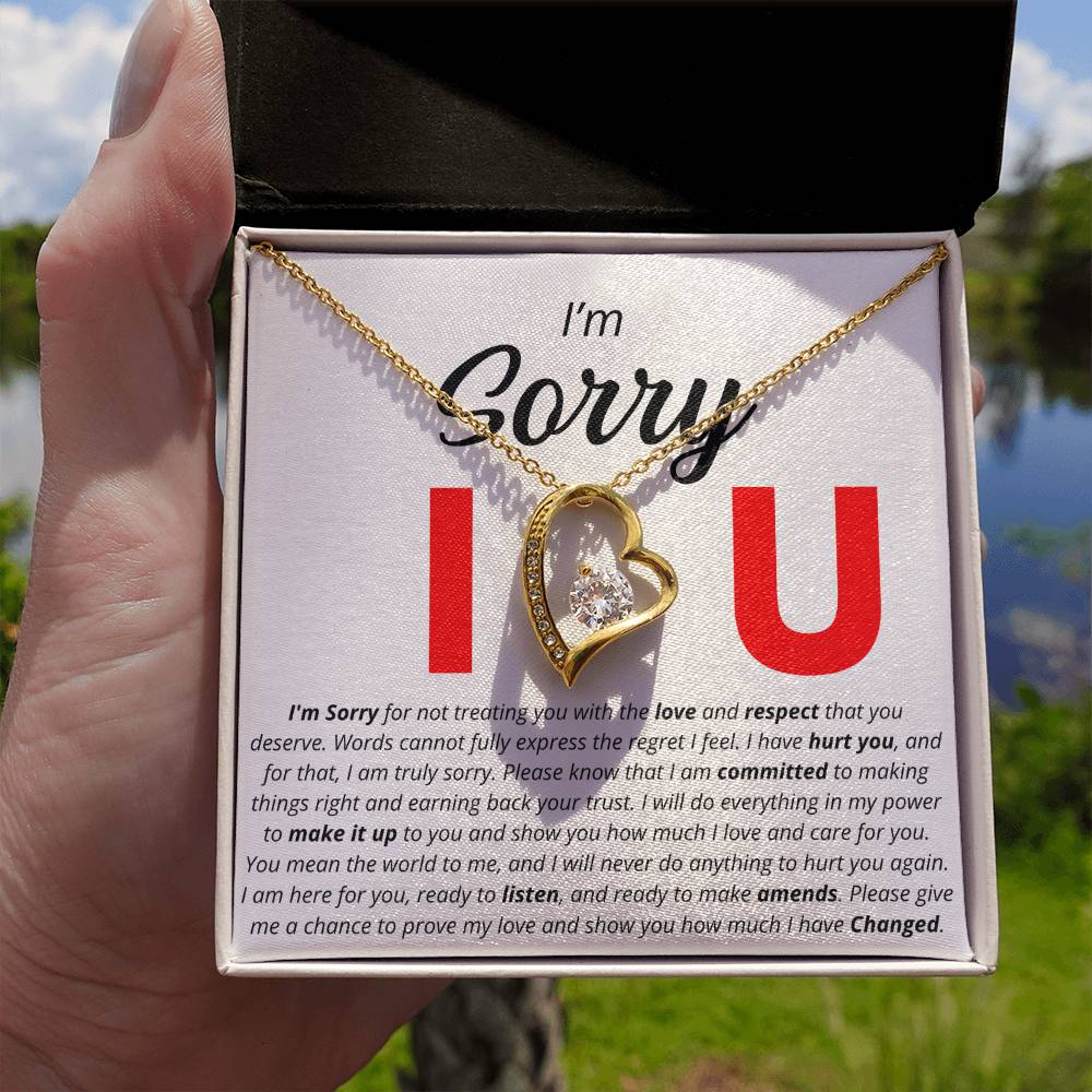 I'm Sorry - I Love You - Forever Love Necklace