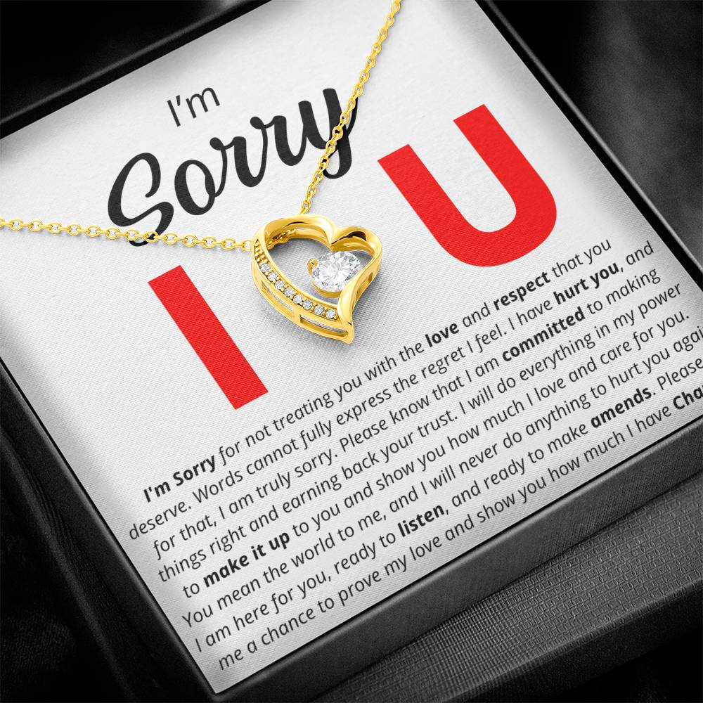 I'm Sorry - I Love You - Forever Love Necklace