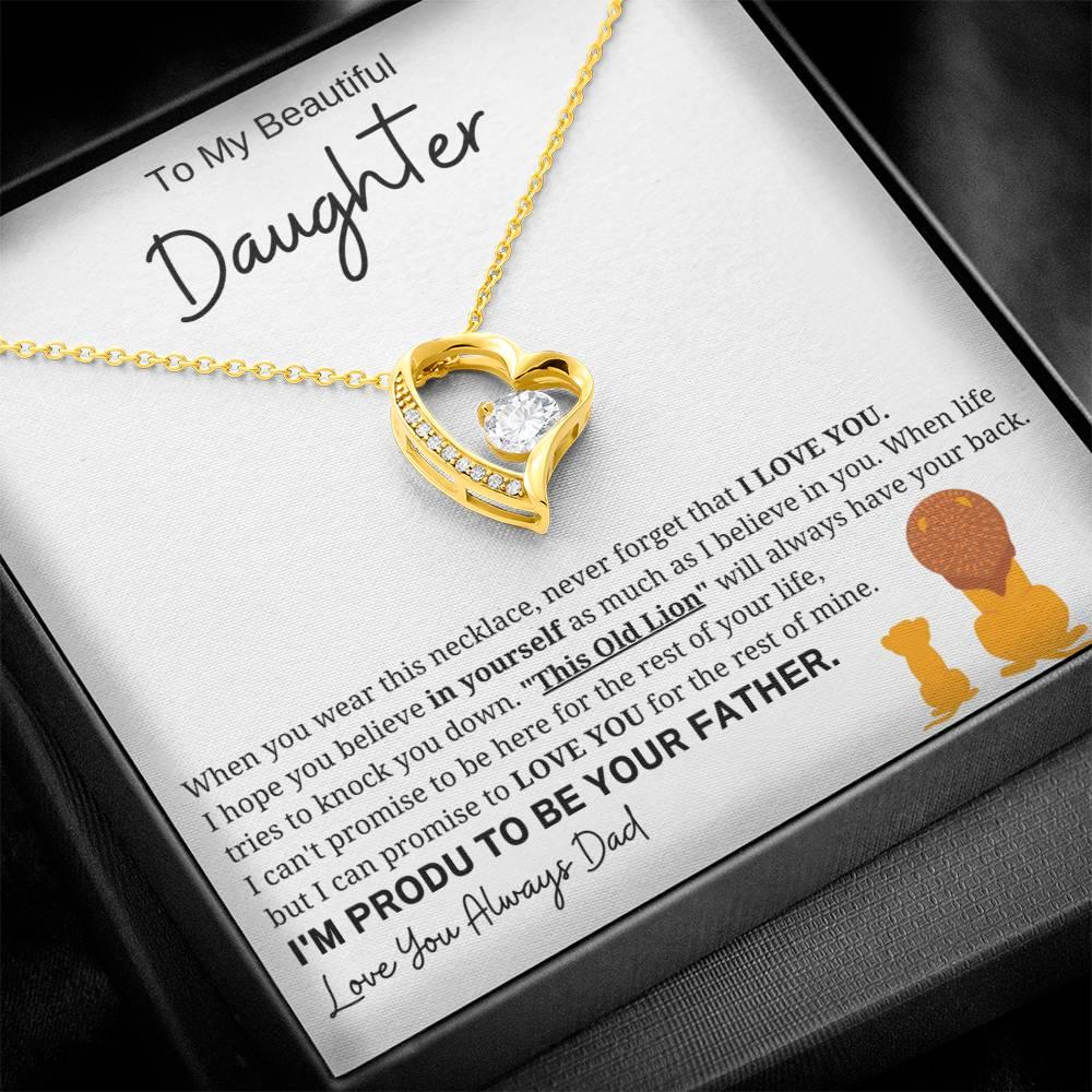 (Almost Sold Out) To My Beautiful Daughter, I'm Proud To Be Your Father - Charming Family Gift