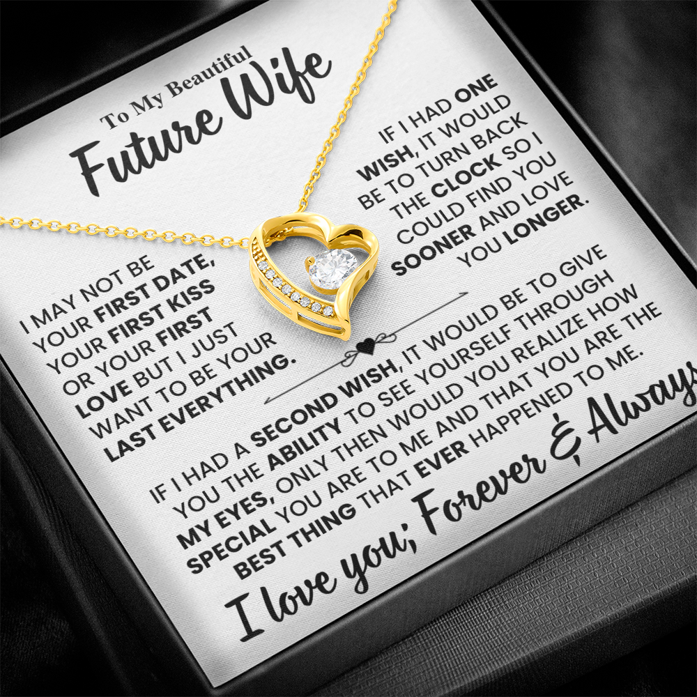 Future Wife Gift, "Best Thing That Ever Happened To me" Heart Necklace
