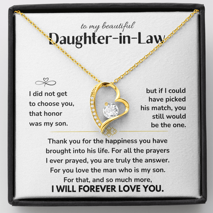 To My Daughter-In-Law - Forever Love Gift Set