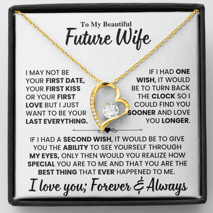 Future Wife Gift, "Best Thing That Ever Happened To me" Heart Necklace