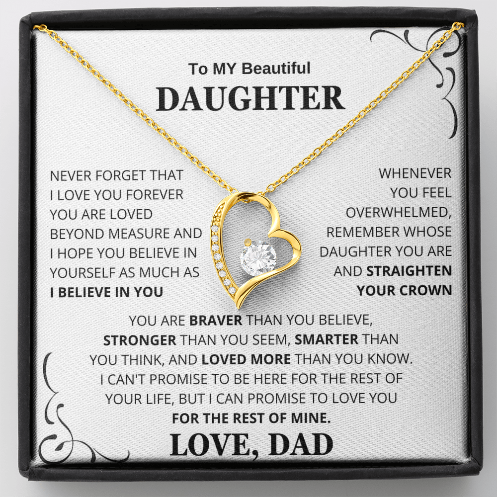 To My Daughter – Love You Forever Necklace