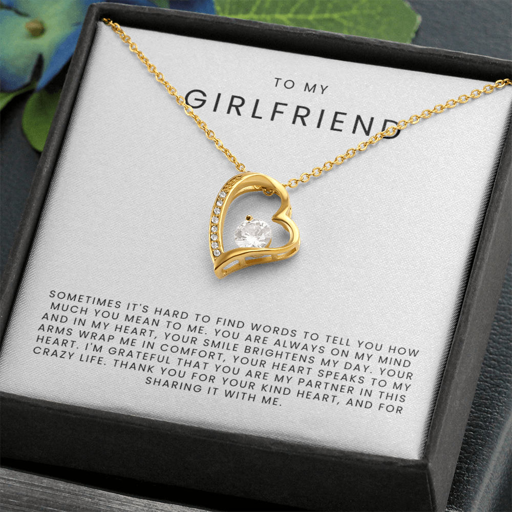 To My Girlfriend Necklace - Forever Love Necklace Gift Set