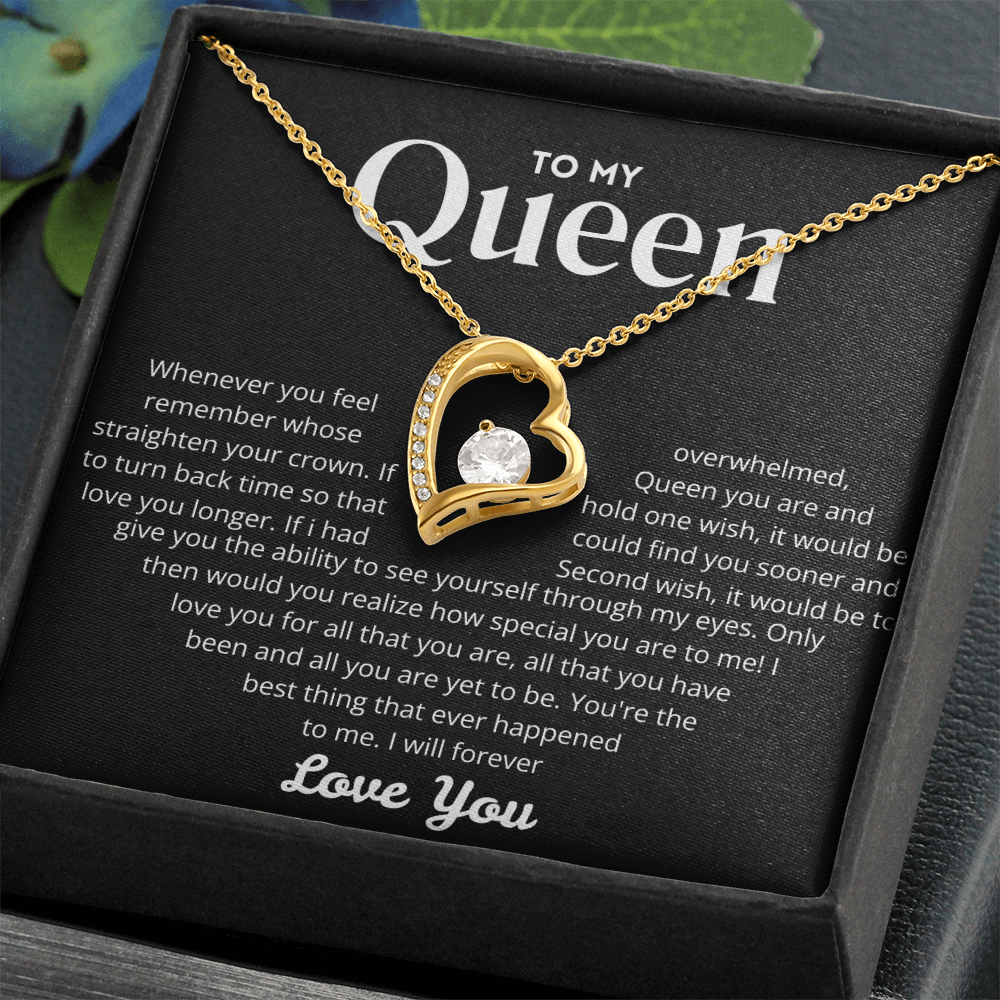 To my Queen – Love Heart Necklace