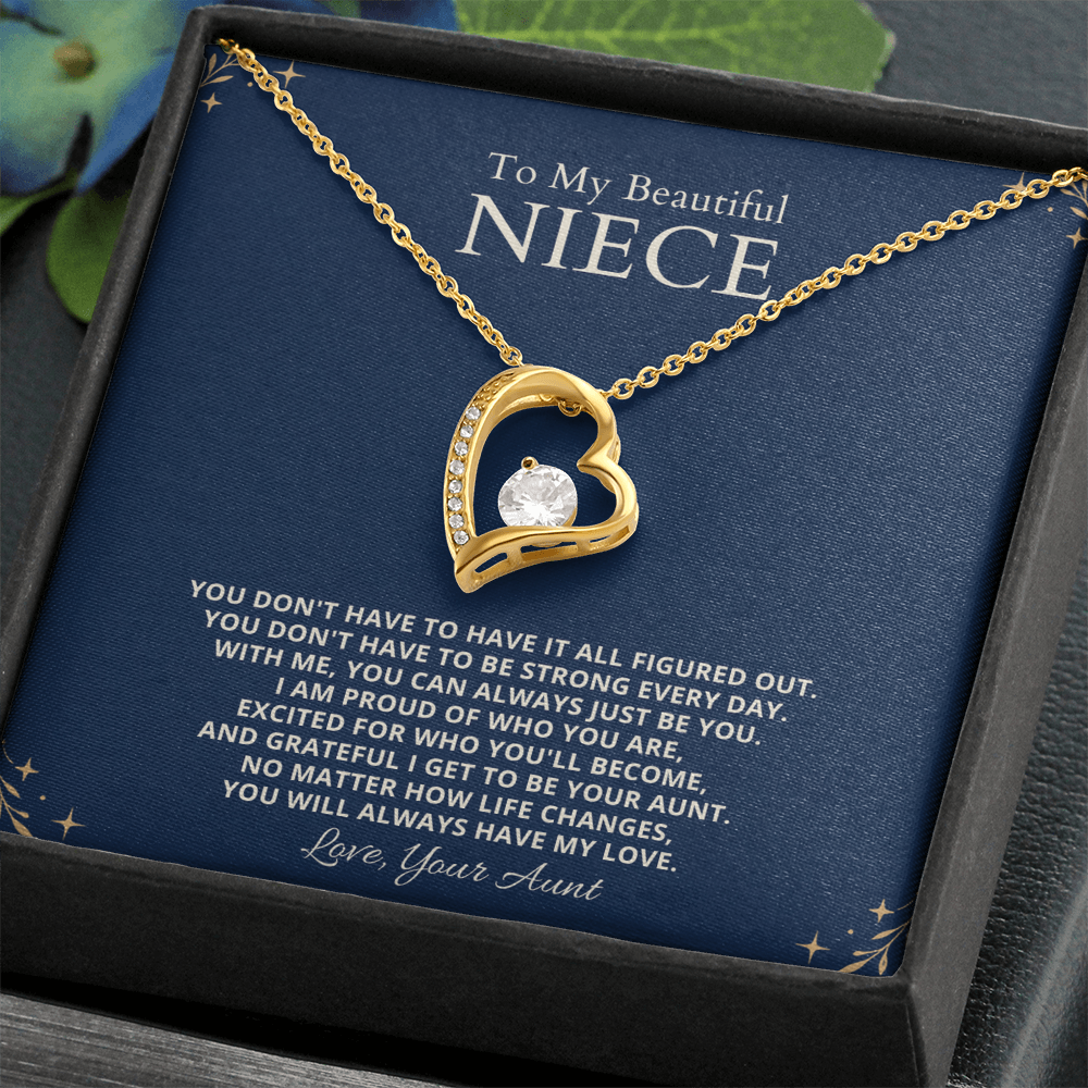 To My Beautifual Niece - Forever Love Necklace Gift Set