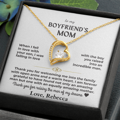To My Boyfriend's Mom - Forever Love Gift Set Personalized