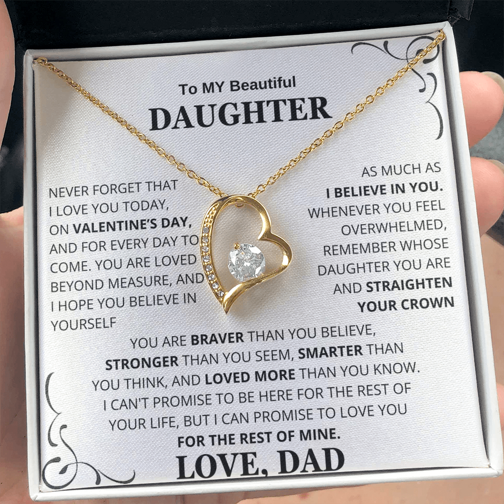 To My Daughter – Love You Forever Necklace Gift