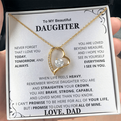 To My Daughter – Love You Forever Necklace Gift Set CFG6662