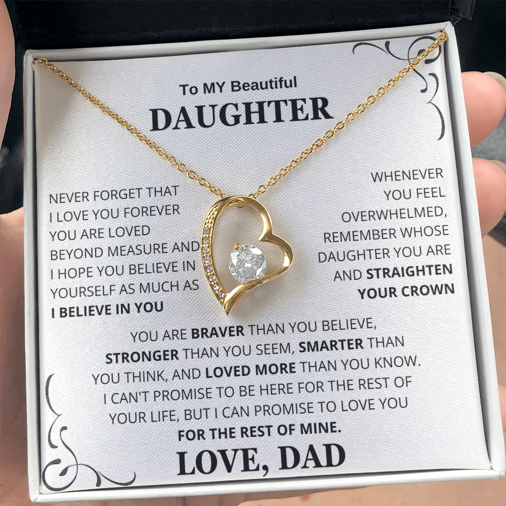 To My Daughter – Love You Forever Necklace