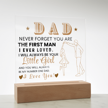 Dad From Daughter LED Acrylic