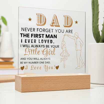 Dad From Daughter LED Acrylic