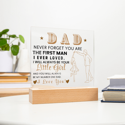 Dad From Daughter LED Acrylic