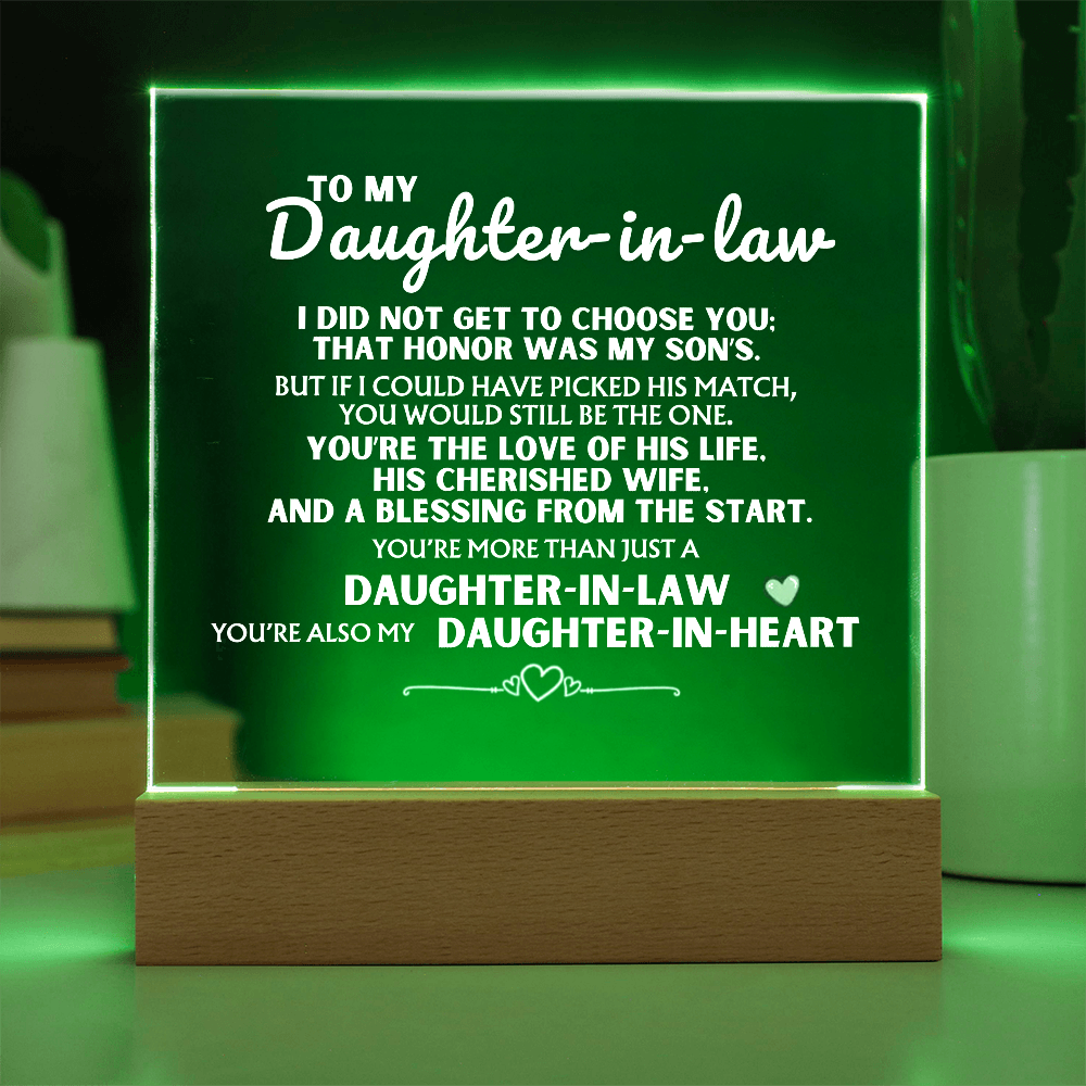 You're more than just a 'Daughter-in-Law' - Acrylic Lamp ❤️