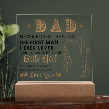 Dad From Daughter LED Acrylic