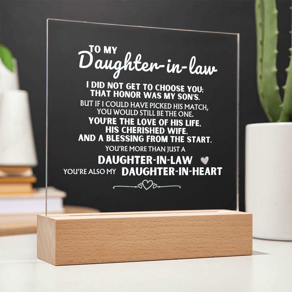 You're more than just a 'Daughter-in-Law' - Acrylic Lamp ❤️