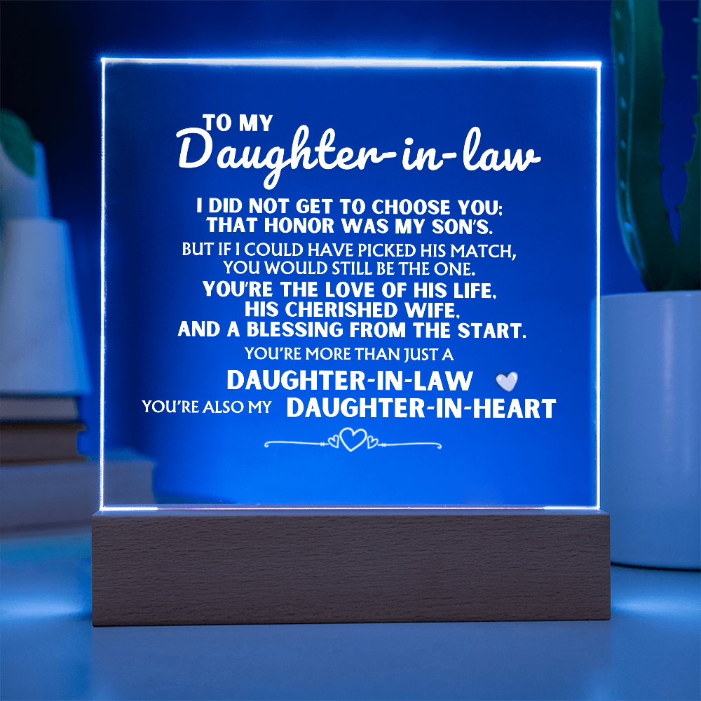 You're more than just a 'Daughter-in-Law' - Acrylic Lamp ❤️