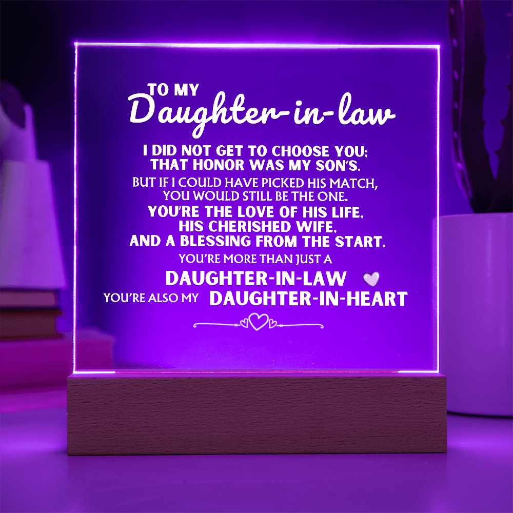 You're more than just a 'Daughter-in-Law' - Acrylic Lamp ❤️