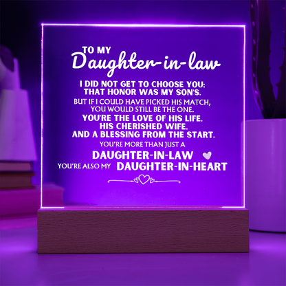 You're more than just a 'Daughter-in-Law' - Acrylic Lamp ❤️
