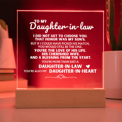 You're more than just a 'Daughter-in-Law' - Acrylic Lamp ❤️