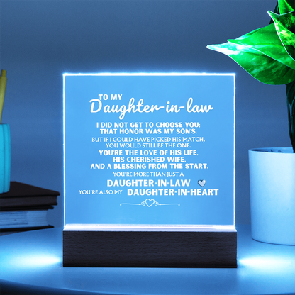 You're more than just a 'Daughter-in-Law' - Acrylic Lamp ❤️