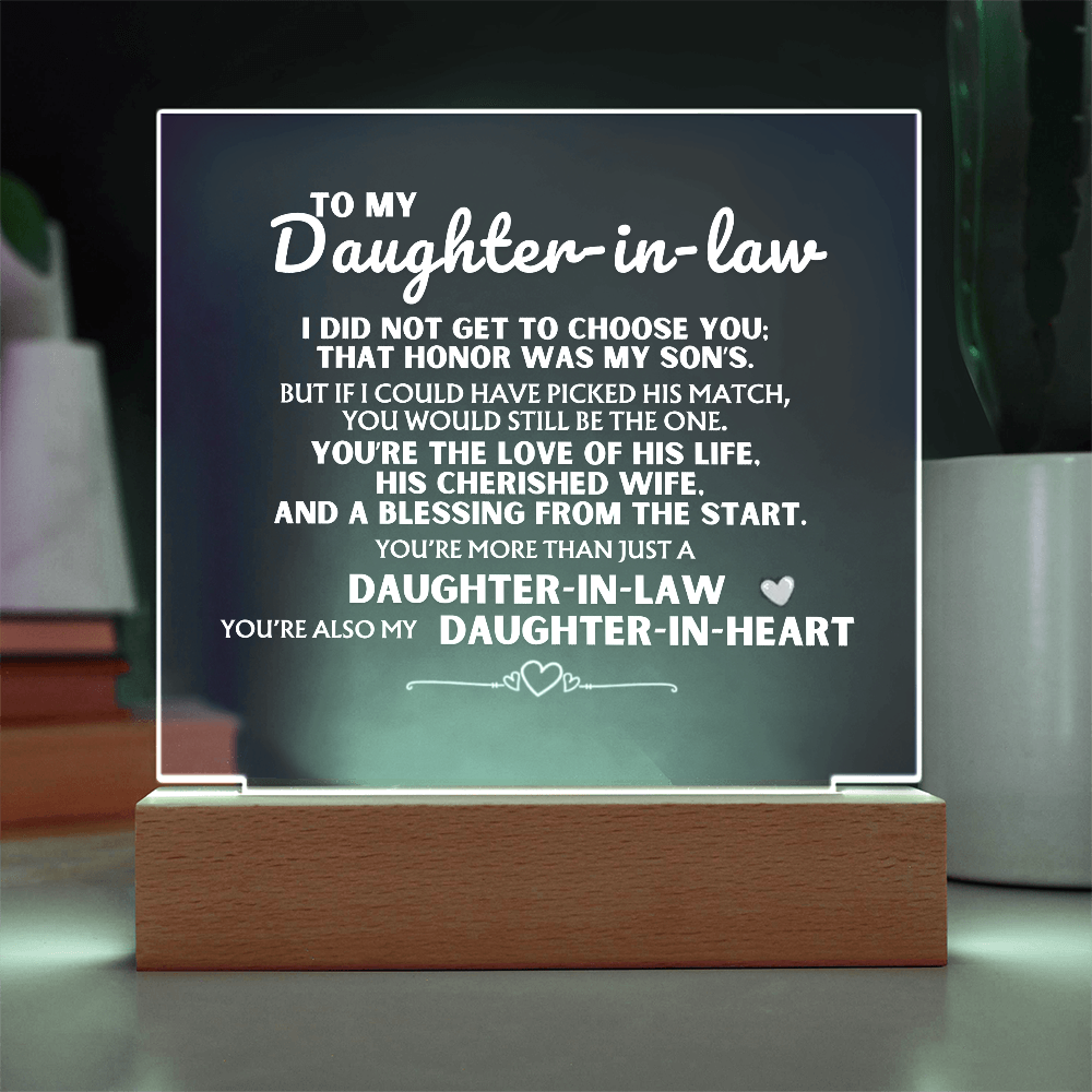 You're more than just a 'Daughter-in-Law' - Acrylic Lamp ❤️