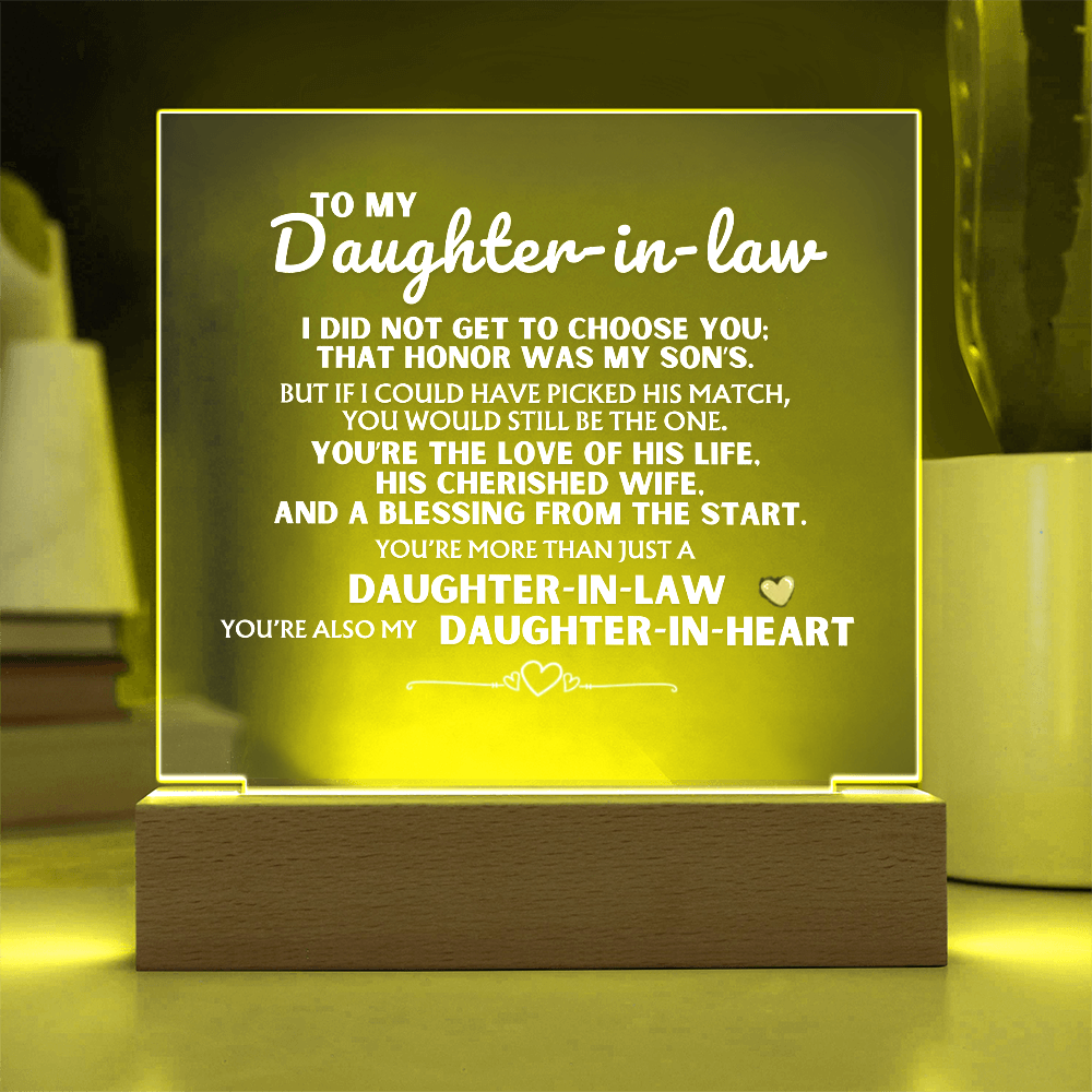You're more than just a 'Daughter-in-Law' - Acrylic Lamp ❤️