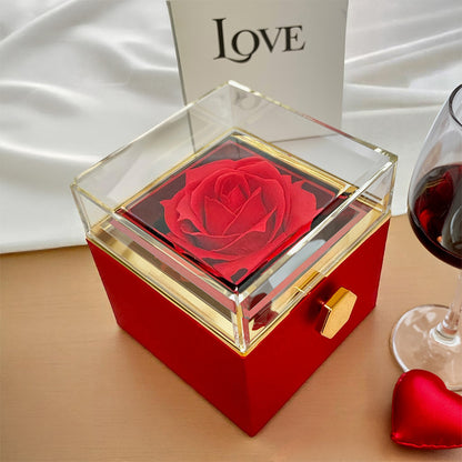 Let's Start Over - Love Knot with Rotating Rose Gift Box