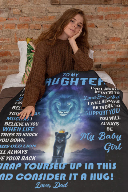 Daughter - Always Be There - Blanket From Dad