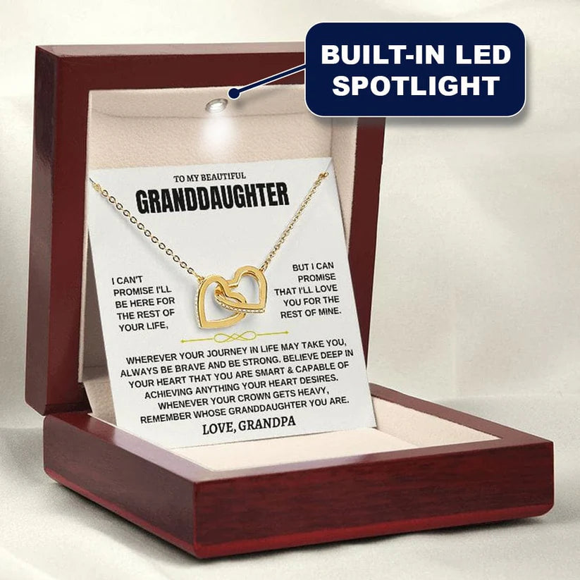 To My Granddaughter - Forever Linked Hearts - Gift Set